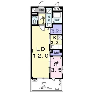 六ッ角ビル【2階】の間取り