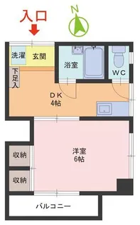 ボナール四ツ井【1階】の間取り