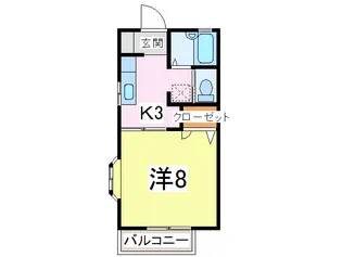 ベルメゾン藤II【2階】の間取り