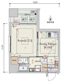 ビバリーホームズ吉祥寺北【2階】の間取り
