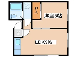 屯田3-7コ-ポ【2階】の間取り