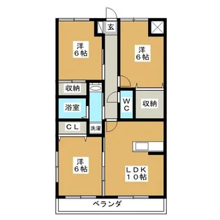 エトワール更紗【1階】の間取り