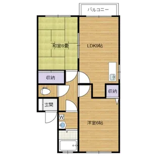 サンベルク鹿嶋B棟【2階】の間取り