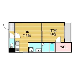 MAISON DE MUGET EAST【1階】の間取り