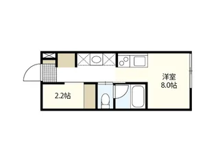 ヴィラ リヴィエールII【1階】の間取り