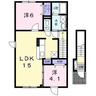 アザレ ラ メゾン【2階】の間取り