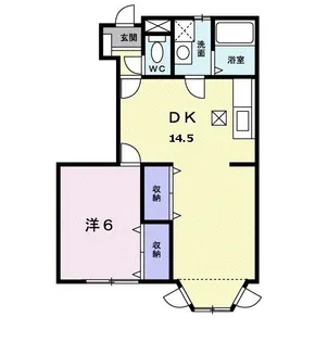 メゾン・カルフール【1階】の間取り