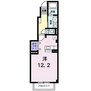 アヴェニールB【1階】の間取り