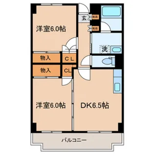 アクアコースト【3階】の間取り