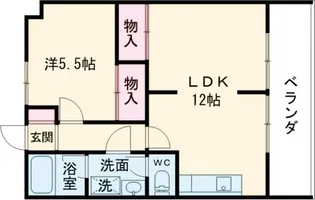 MHG天神ビル【5階】の間取り