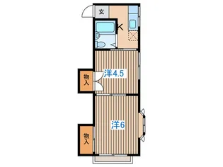 リバティハウス【2階】の間取り