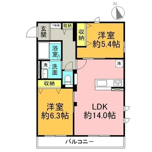 Harmony田園【2階】の間取り