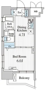 Totsu Residence Kaminarimon【2階】の間取り