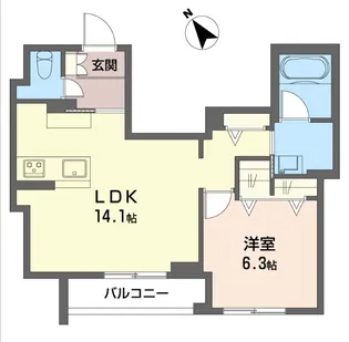 ジャルダン【3階】の間取り