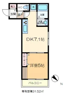 New Safole 平井【4階】の間取り