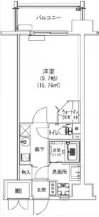コンフォート東白島【2階】の間取り