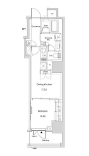 ザ・パークハビオ新中野【3階】の間取り