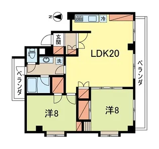 ハイツケンタ【2階】の間取り