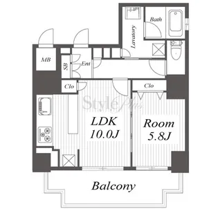 プレサンスジェネ千種内山II【12階】の間取り