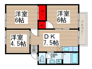 ドミ-ル弐番街【2階】の間取り