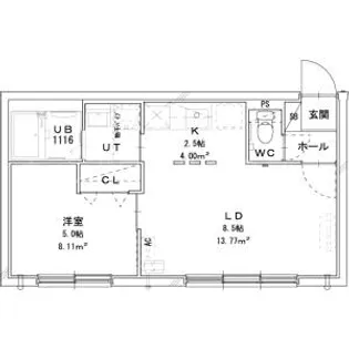 felice(フェリーチェ)【1階】の間取り
