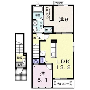 グリーンビラ C【2階】の間取り