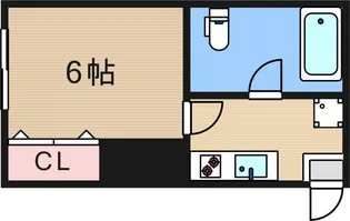 コモド天下茶屋【3階】の間取り