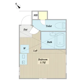 ライフピアカレッジII【2階】の間取り