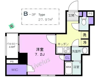 ベル代々木公園【3階】の間取り