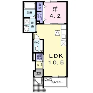 プリムラ カーサ【1階】の間取り