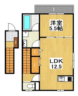 ドルフィン中仙道【2階】の間取り