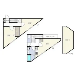 テラスハウスWAKO【1階】の間取り