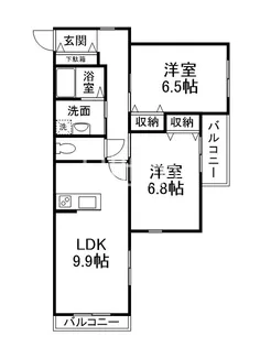 リジエール御池【3階】の間取り