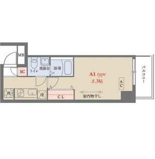 Delccs梅屋敷【1階】の間取り