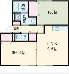 JAボナール上の丸A【2階】の間取り