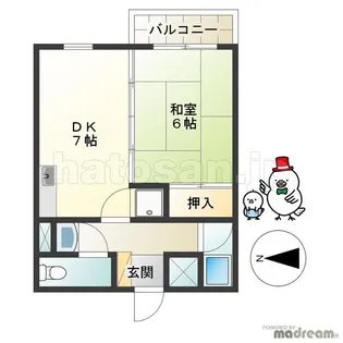 島津山MFlats【1階】の間取り