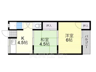 伏見荘【2階】の間取り