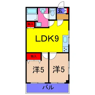 和宏ハイツ【3階】の間取り