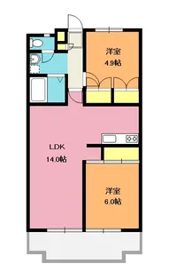 マンションレヴォール【3階】の間取り