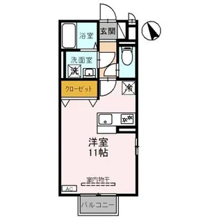 ロイヤルパレス【1階】の間取り