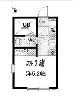 キーウエスト妙蓮寺【2階】の間取り