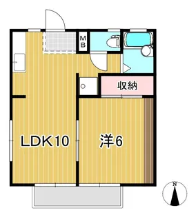 メゾン澤畑【1階】の間取り