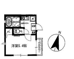 ハウス鶴見市場I【1階】の間取り