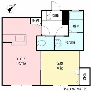 アラモアナ A棟【1階】の間取り