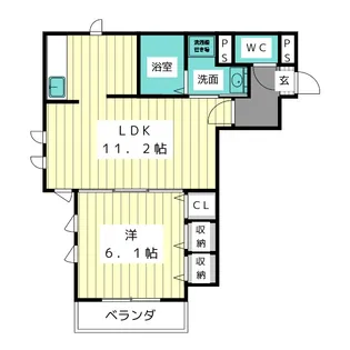 Annex J西山【1階】の間取り