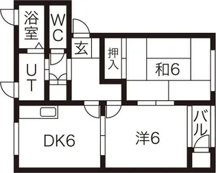 アドラシオンII B棟【2階】の間取り