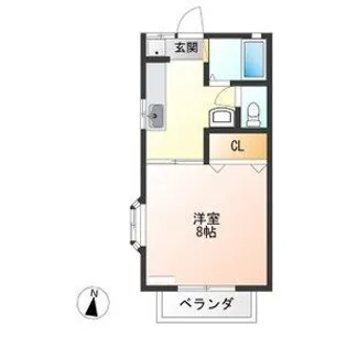 清原台ハイツ【2階】の間取り