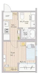 CASITA鴻巣【3階】の間取り