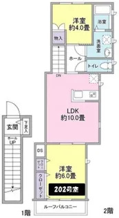 リアンテラス【2階】の間取り