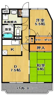 善宝池マンション【3階】の間取り